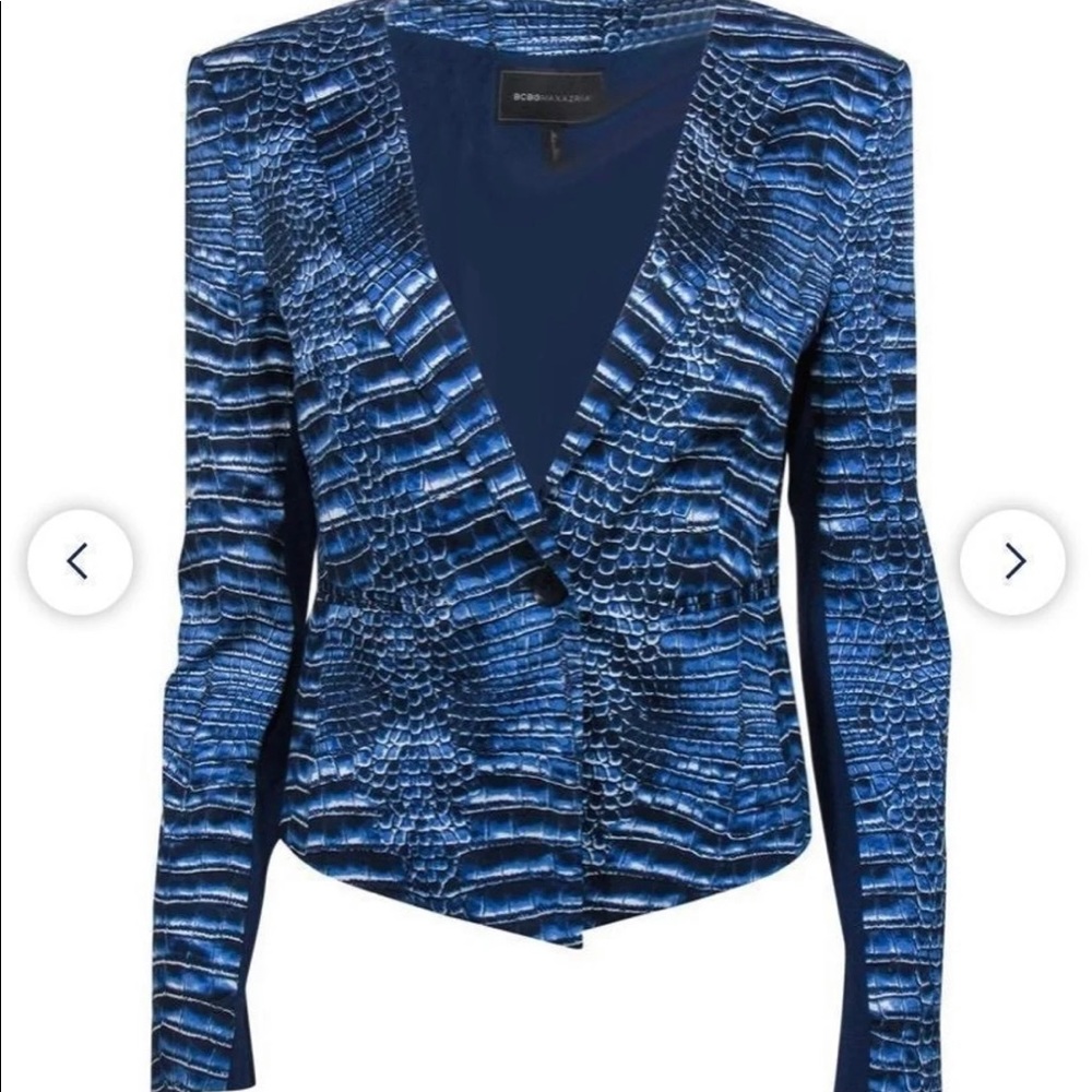 BCBG Maxazria snake print blazer